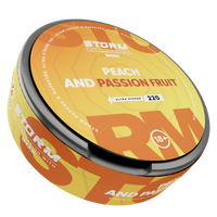 ШОК STORM - PEACH AND PASSION FRUIT ● ПЕРСИК И МАРАКУЙЯ ШОК STORM - PEACH AND PASSION FRUIT (220 мг) (Слим) ● ПЕРСИК И МАРАКУЙЯ