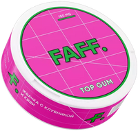 FAFF - TOP GUM (150 мг) (Слим) ● ЖВАЧКА, КЛУБНИКА, КИВИ