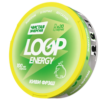 LOOP ENERGY (0 мг) (без никотина, кофеин 100 мг) (Слим) ● Киви Фрэш