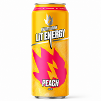 ЭНЕРГЕТИК LIT ENERGY - PEACH (450МЛ) ● ПЕРСИК